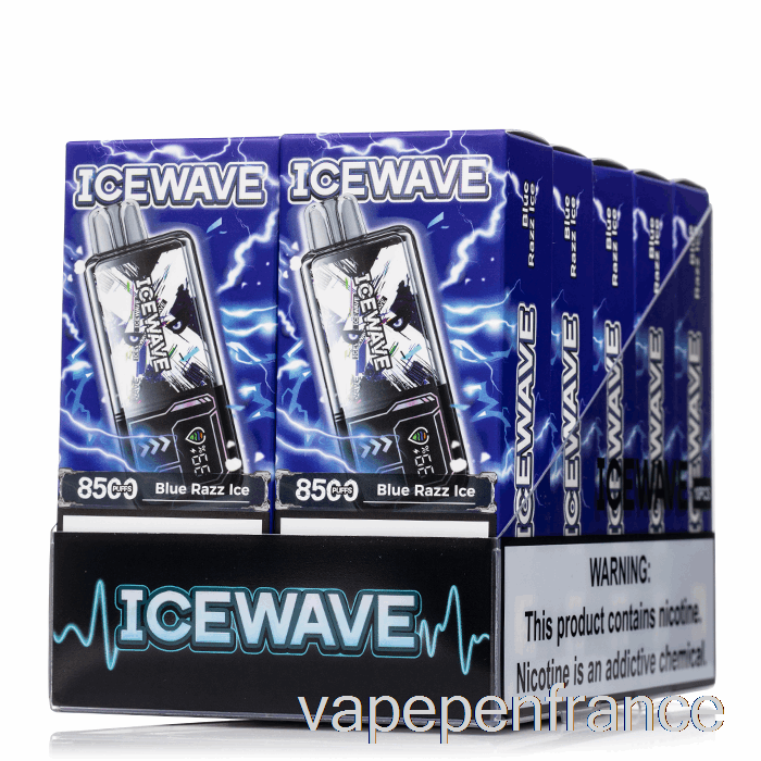 [Paquet De 10] Stylo Vape Jetable Icewave X8500